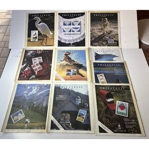 Vintage Lot of 10 USPS Philatelic Catalogs May 1987-Jan 1992 (V17)